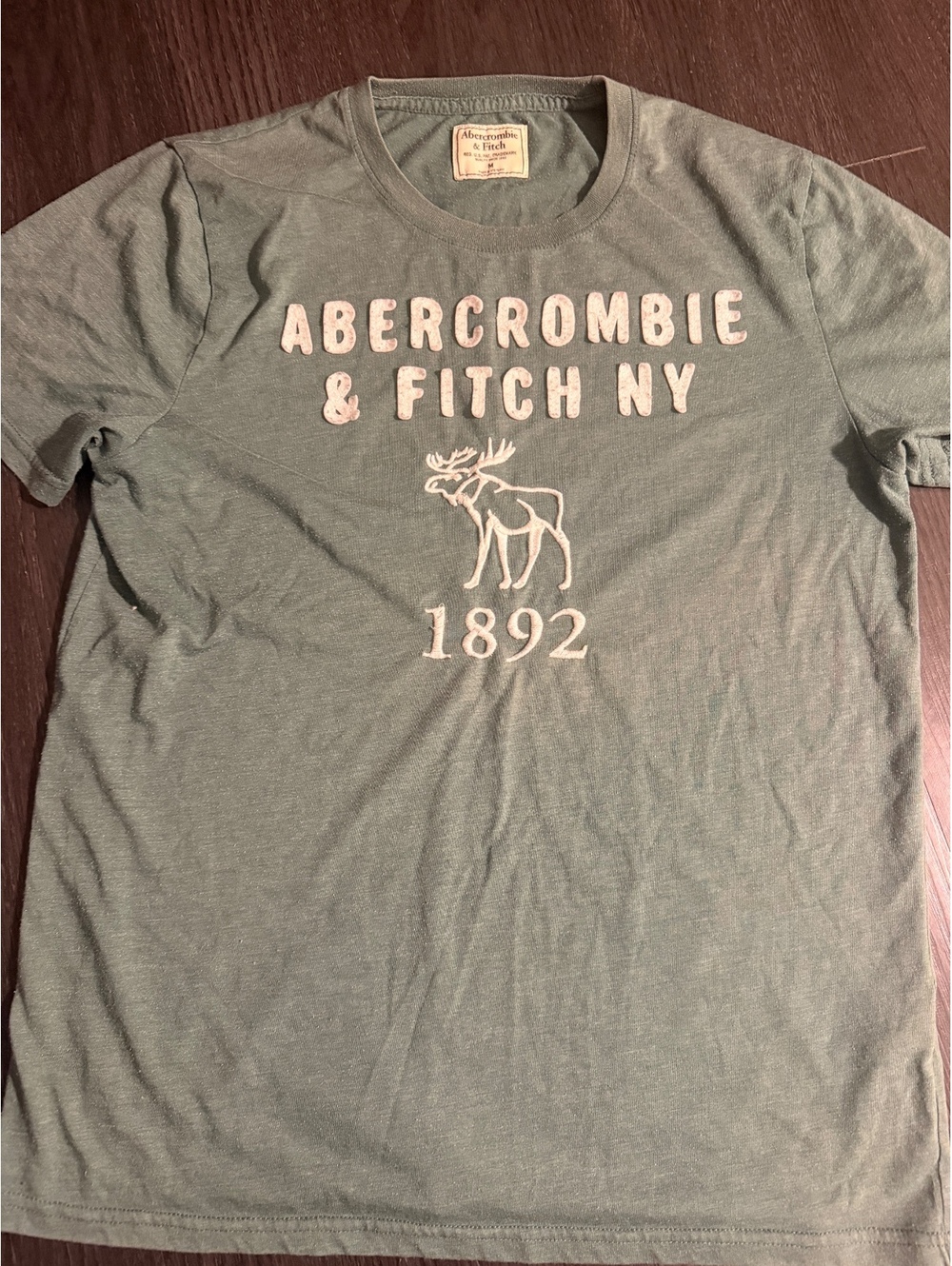 Vintage Y2K Abercrombie & Fitch Sage Green Moose T-Shirt
